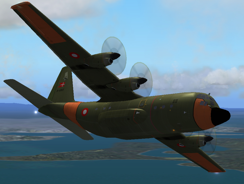 Lockheed C-130 For Fs2004, By Mike Stone Complete Aircraft, Panel With Autopilot And Weath