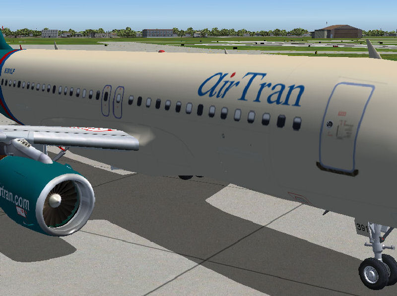 Fs2004 Airtran Airbus (Ryan Intl) 320-200 The Plane Depicted Here N391Lf Made An Flight To — 1