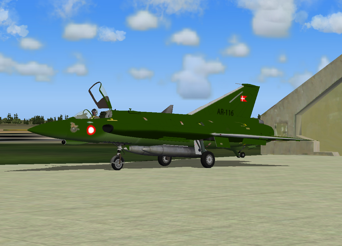 Fs2004 Saab 35Xd Draken Rdaf Ar-116 , Repainted By Claus Vendelboe Holmberg