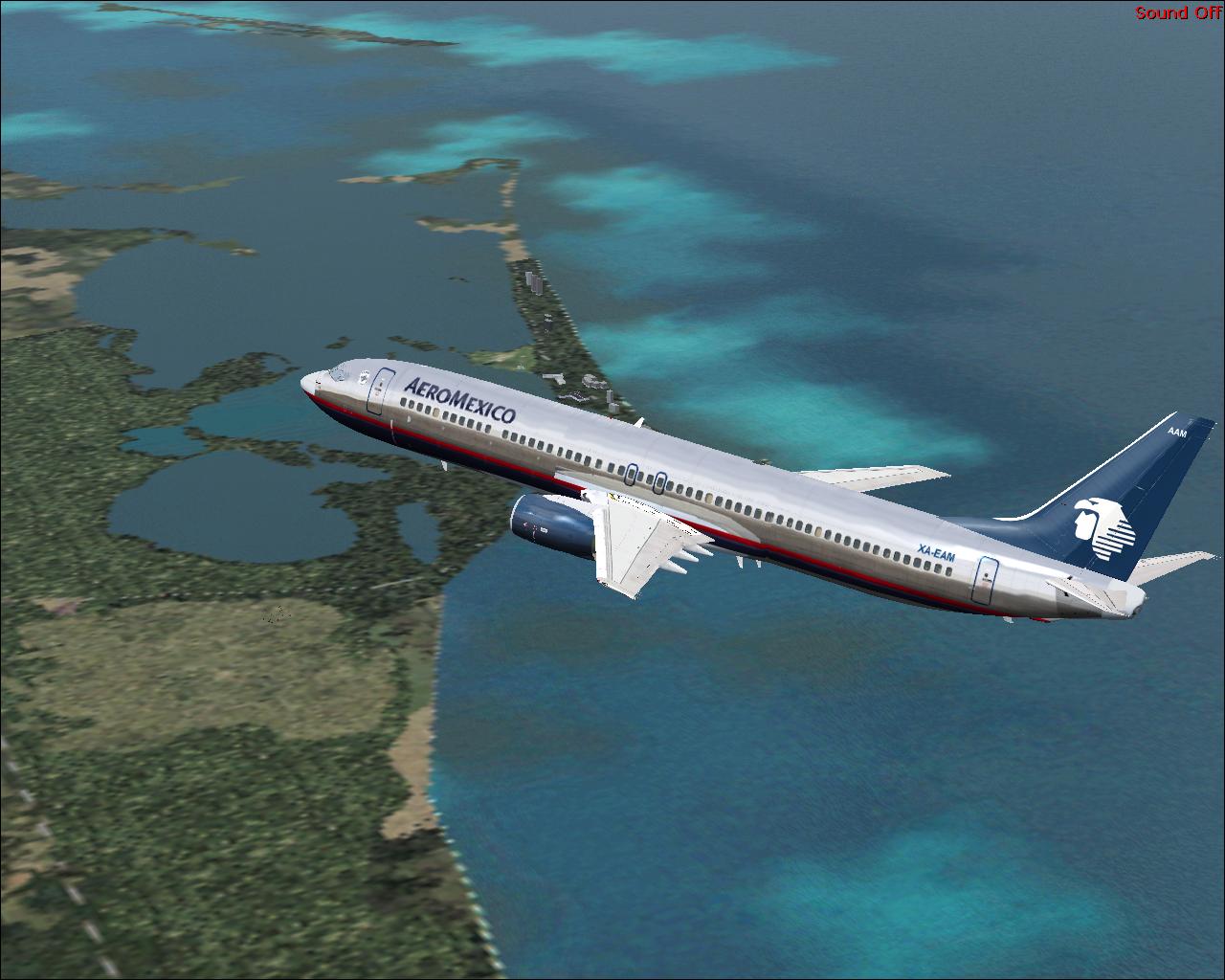 Pmdg 737-900 In Aeromexico Colors, Picturereal Textures Only, You Need The Original Pmdg 7 — 1