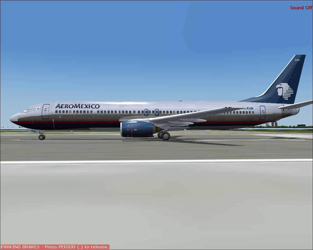 Pmdg 737-900 In Aeromexico Colors, Picturereal Textures Only, You Need The Original Pmdg 7