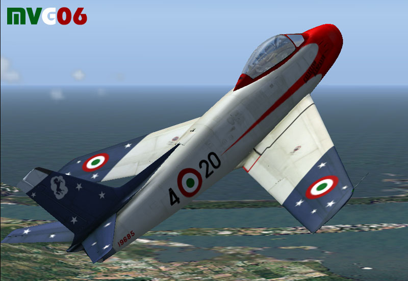 Italian Air Force, North American F-86E/Canadair Cl-13 Mkiv, Cavallino Rampante Aerobatic — 1