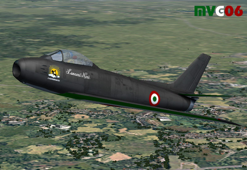 Italian Air Force, North American F-86E/Canadair Cl-13 Mkiv, Lanceri Neri Aerobatic Team — 1