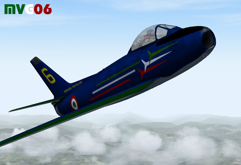 Italian Air Force, North American F-86E/Canadair Cl-13 Mkiv, Frecce Tricolori Aerobatic Te — 1