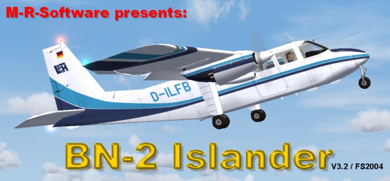 Fs2004 Zambia Flying Doctor Service Bn 2B Islander Version 2 Model And Panel By Marcel Kuh