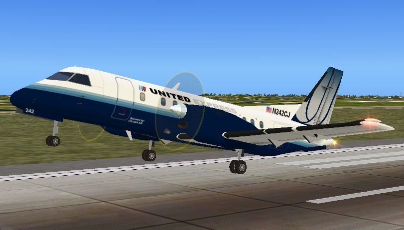 Fs2004 Ai Fsp/Pai Saab 340 United Express Textures Repaint Of The Saab 340 Used By Colgan — 1