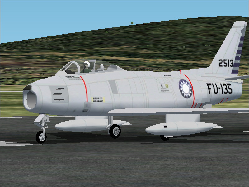 Fs2004 North American F-86F Sabre Taiwan On The Year 1955 The United States Started To Tra
