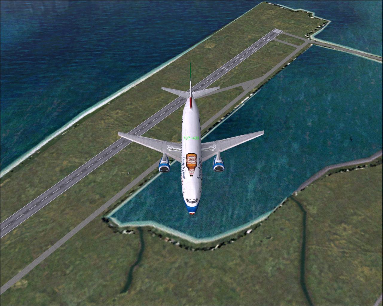 This Is Repainted Textures For The Boeing 737-400 Of The Airline Campo&Caruso Lucetola Tea — 1