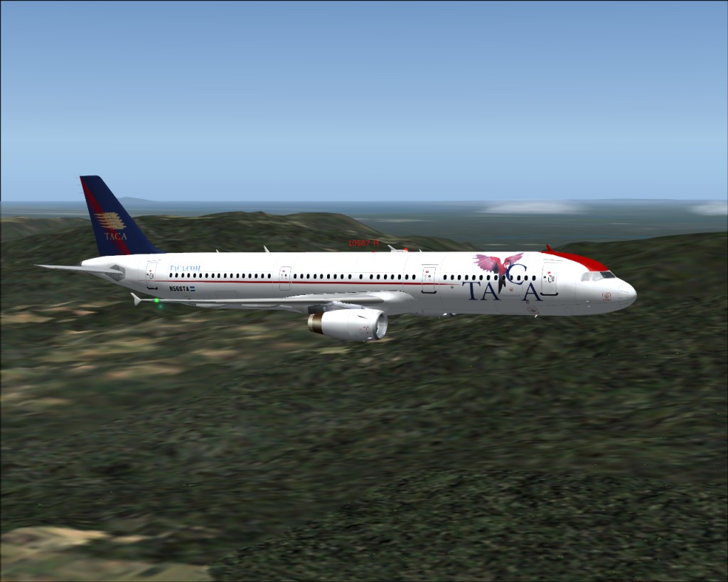 Fs2004 Airbus A321-232 Taca International Airlines