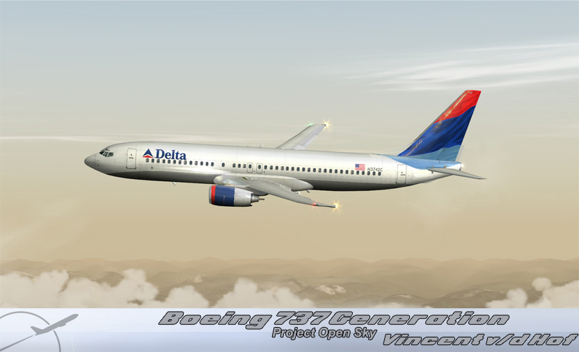 Project Opensky Boeing 737-800 Passenger V1 For Fs2004 Exclusively Wingets/No Winglets Cop