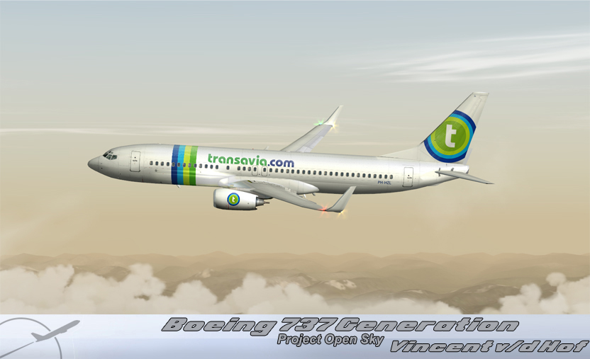 Project Opensky Boeing 737-800 Passenger V1 For Fs2004 Exclusively Wingets/No Winglets Cop