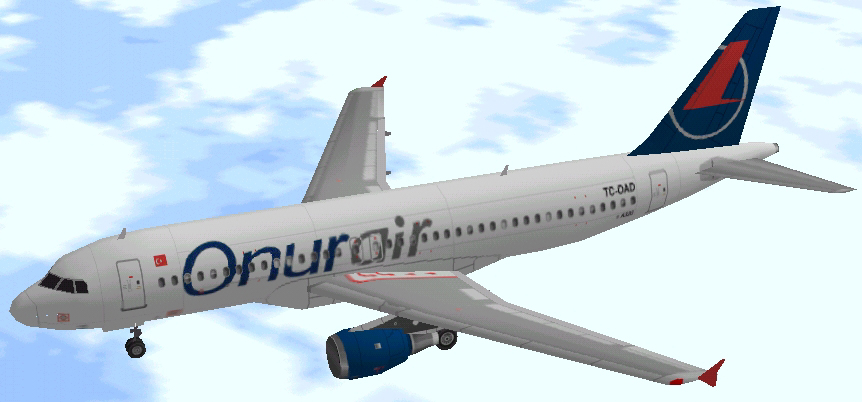 Flightsim Fs2004/Fs98 Onur Air Airbus A320-212 Cfm