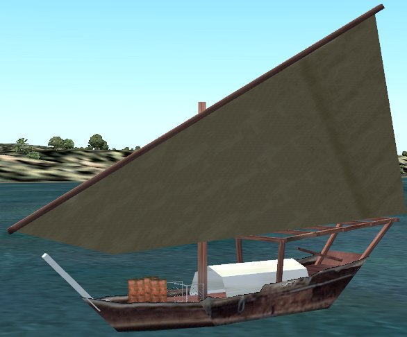 Fs2004/Fs2002 Api Macro50 Ft Fishing Dhow Of The Vietnam Era In 3 Versions For Scenery Des