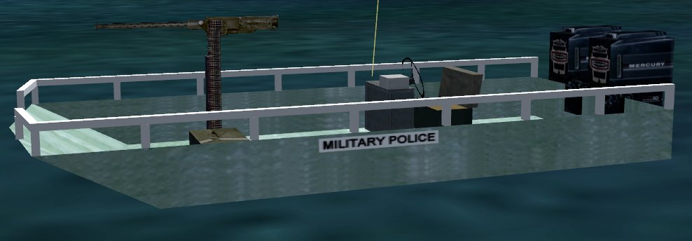 Fs2004/Fs2002 Api Macroarmy Ski Barge As Used In Vietnam For Military Police River Interdi
