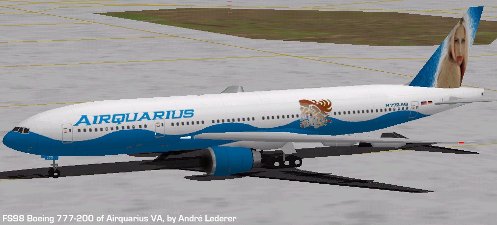 Flightsim Fs2004/Fs98 Aircraft Boeing 777-200 Airquarius Va Boeing 777-200 Airquarius Va