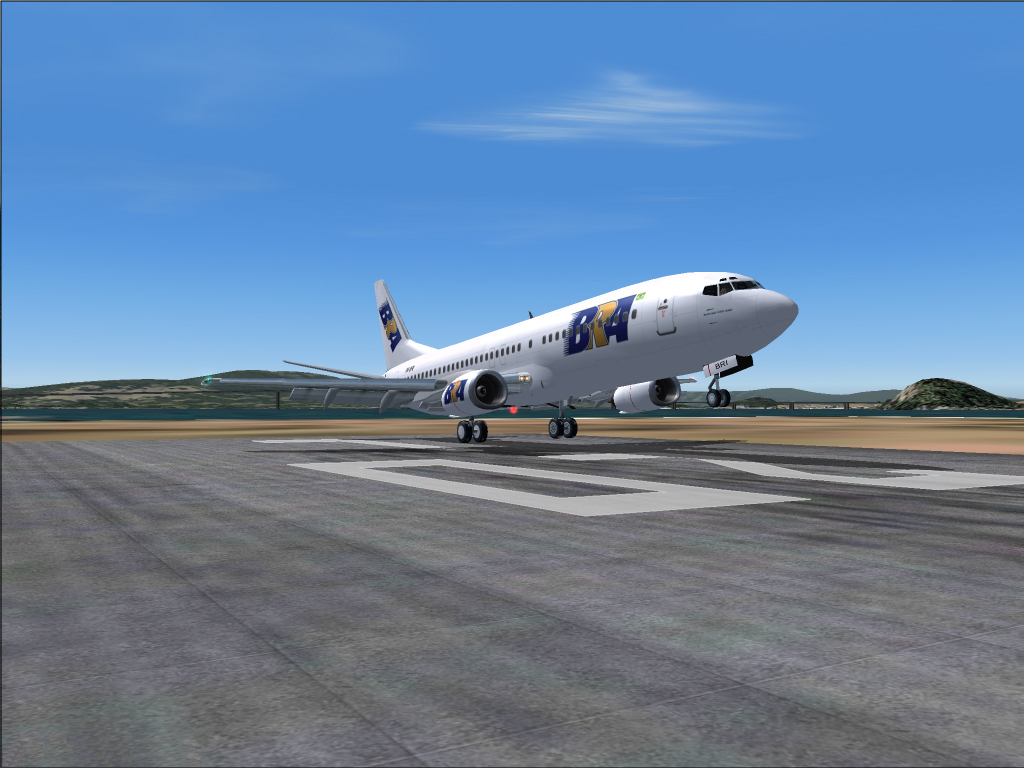 Fs2004 Bra - Brasil Rodo Aereo Boeing 737-400 A First 737-400 With Bra Texture