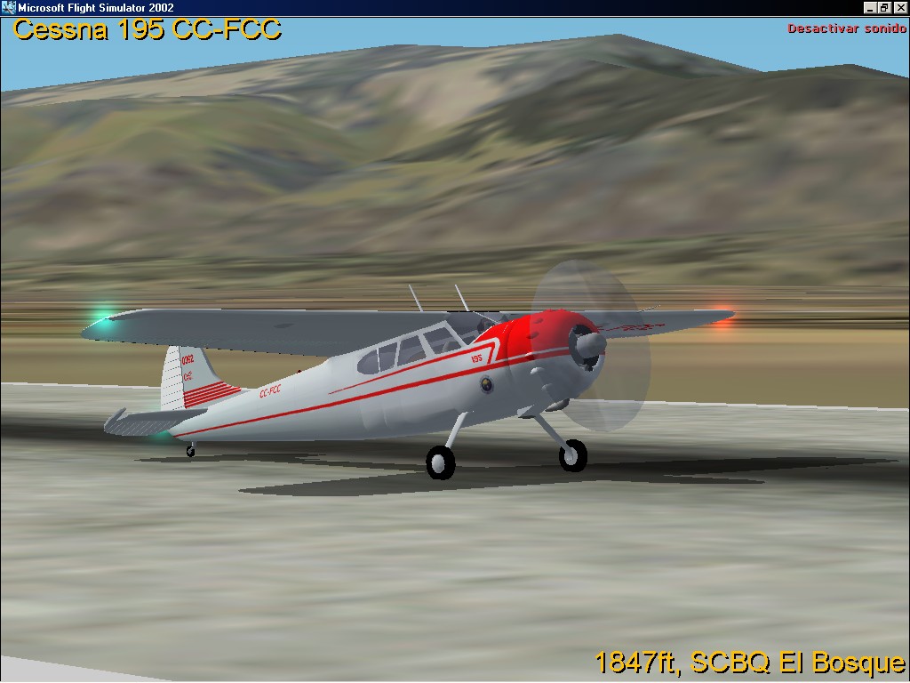 Fs2004/Fs2002 Cessna 195 Cc-Fcc The Real Plane Its Out Of Service Into Aeronautic National — 1