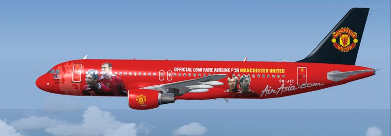 Fs2002/2004 Ifdg A320-232 Air Asia Manchester United Ifdg A320-232 Air Asia Manchester Uni