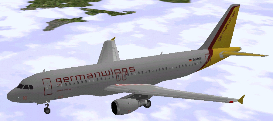 Flightsim Fs2004/Fs98 Airbus A320-212 Cfm Germanwings (Subsidary Of Eurowings)