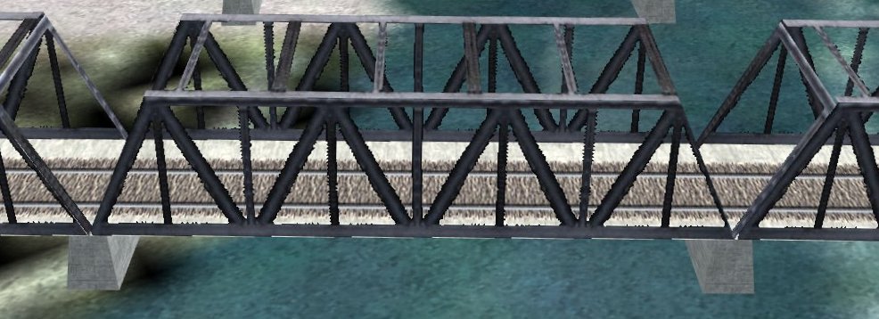 Fs2004/Fs2002 Api Macro1000 Ft Railroad Bridge Of The Vietnam Era For Scenery Designers