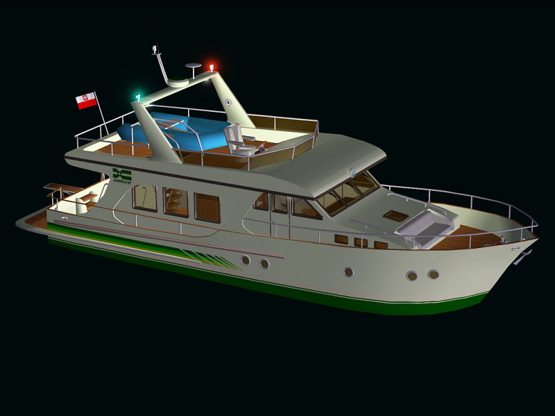 Fs2004 Skagen50 Motoryacht V.2.0 A 15M Motoryacht With Moving Parts, Natural Lights, Real