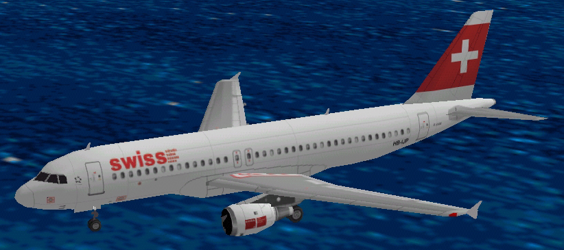 Flightsim Fs2004/Fs98 Airbus A320-214 Cfm Swiss (With Brand New Star Alliance Marks)