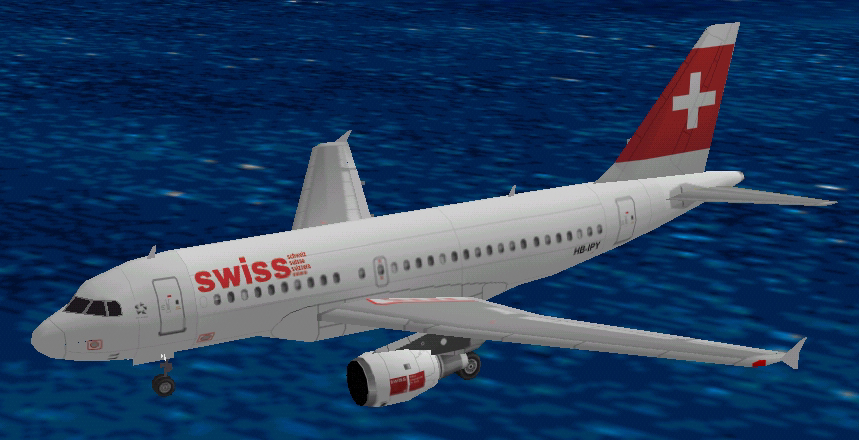 Flightsim Fs2004/Fs98 Airbus A319-112 Cfm Swiss (With Brand New Star Alliance Marks)