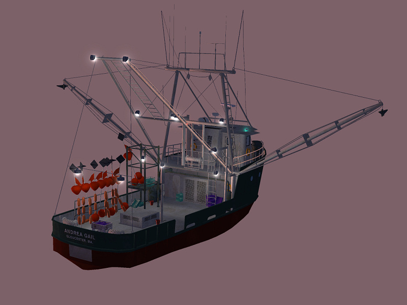 Fs2004 Andrea Gail Fishing Vessel V.1.0 From The Perfect Storm Movie-Fishing Vessel Andrea