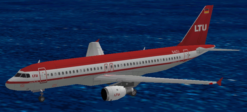 Flightsim Fs2004/Fs98 Airbus A320-214 Ltu (Latest Colours)