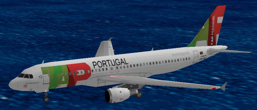 Flightsim Fs2004/Fs98 Airbus A320-214 Tap Portugal Named Florbella Espanca Corrected New C