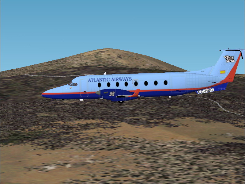 Fs2004 Raytheon/Beechcraft B1900D Atlantic Airways The Raytheon/Beechcraft B1900D Airliner