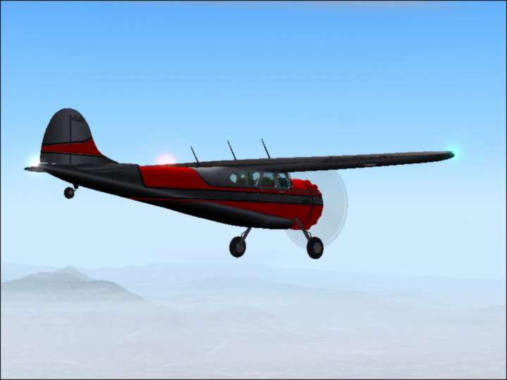 Fs2004 Cessna C195 Shakey Jake By Joe Blinka With Fully Clickable Detailed Virtual Cockpit
