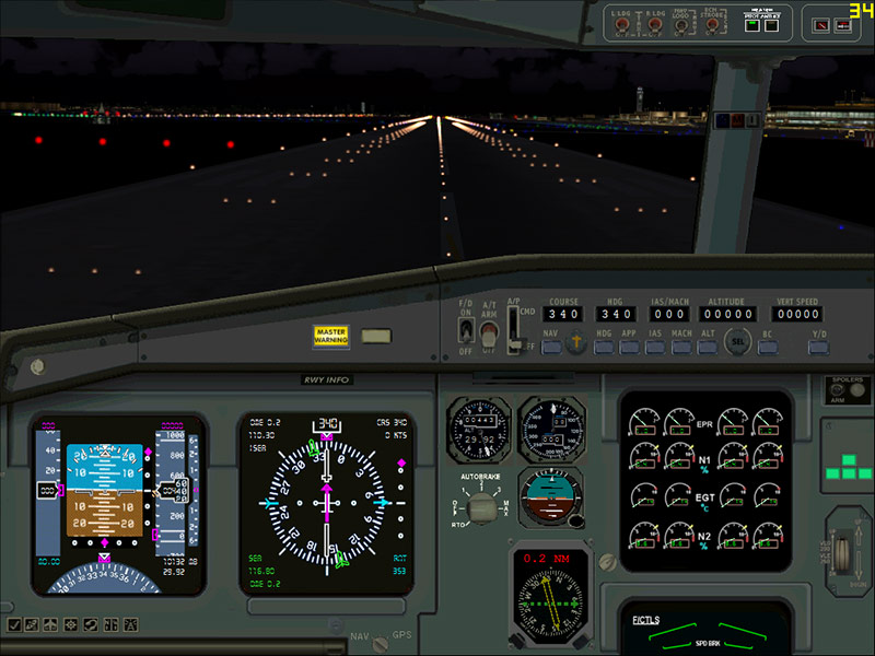 Airbus A3340 Panel For Flightsim Fs2004/Fs9 — 1