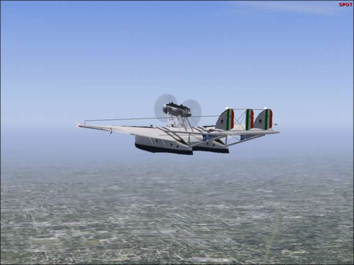 Fs2004 Vintage Flying Boat Savoia Marchetti Sm55X By Massimo Taccoli With A Modified Panel