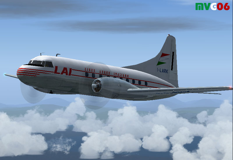 Linee Aeree Italiane, Convair Cv-240/2, I-Lark Based On Repaint Templates And Original Tex
