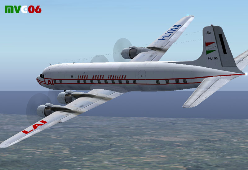 Linee Aeree Italiane, Douglas Dc-6B, I-Lynx Based On Repaint Templates And Original Textur — 1