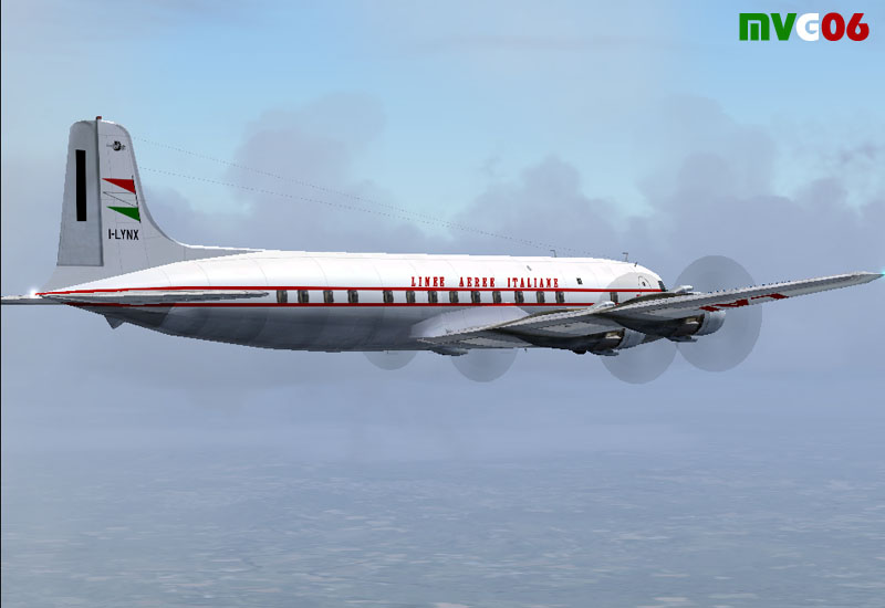 Linee Aeree Italiane, Douglas Dc-6B, I-Lynx Based On Repaint Templates And Original Textur