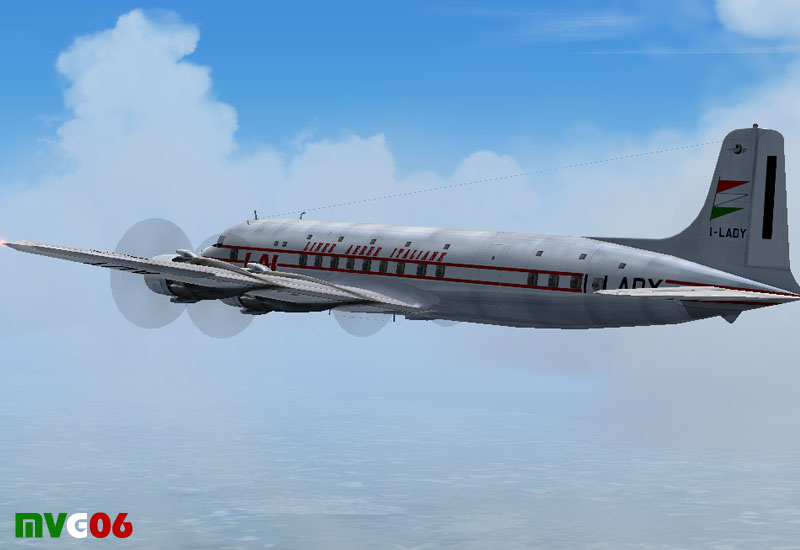 Linee Aeree Italiane, Douglas Dc-6, I-Lady Based On Repaint Templates And Original Texture