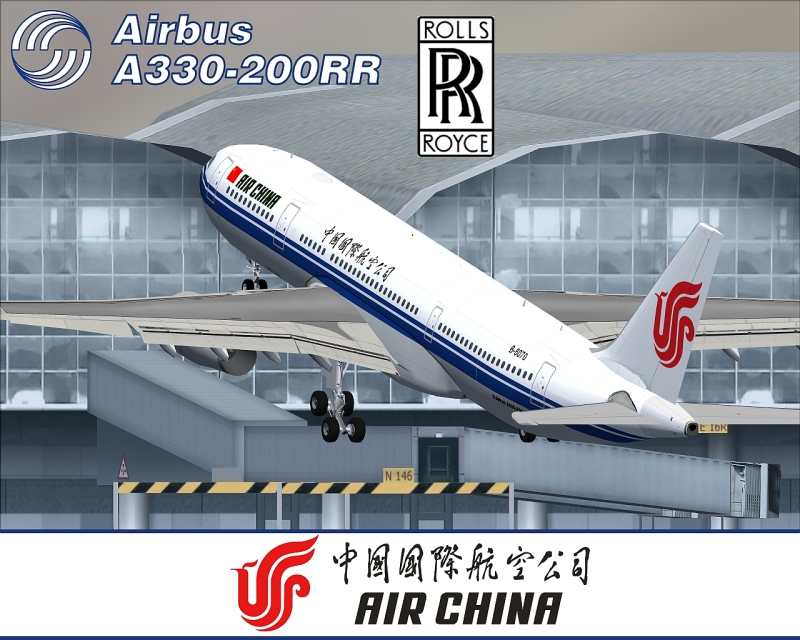 Fs2004 Project Opensky A330-200Rr In Air China Livery, Registration B-6070