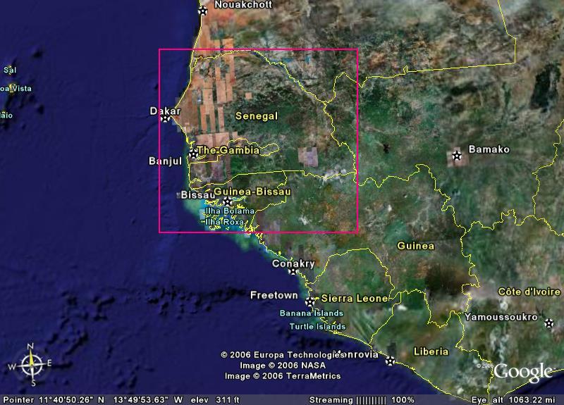 Fs2002/2004 Whole Senegal,Gambia,Guinea-Bissau And Guinea,Africa Soaring Scenery This File — 1