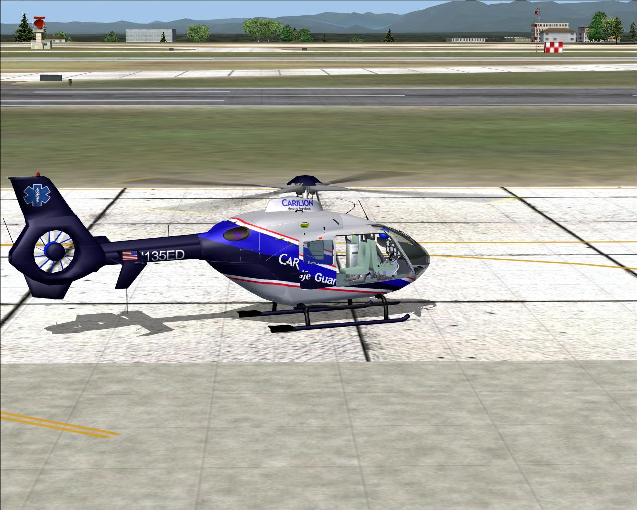 Fs2004 Eurocopter Ec135T2 Carilion Life Guard