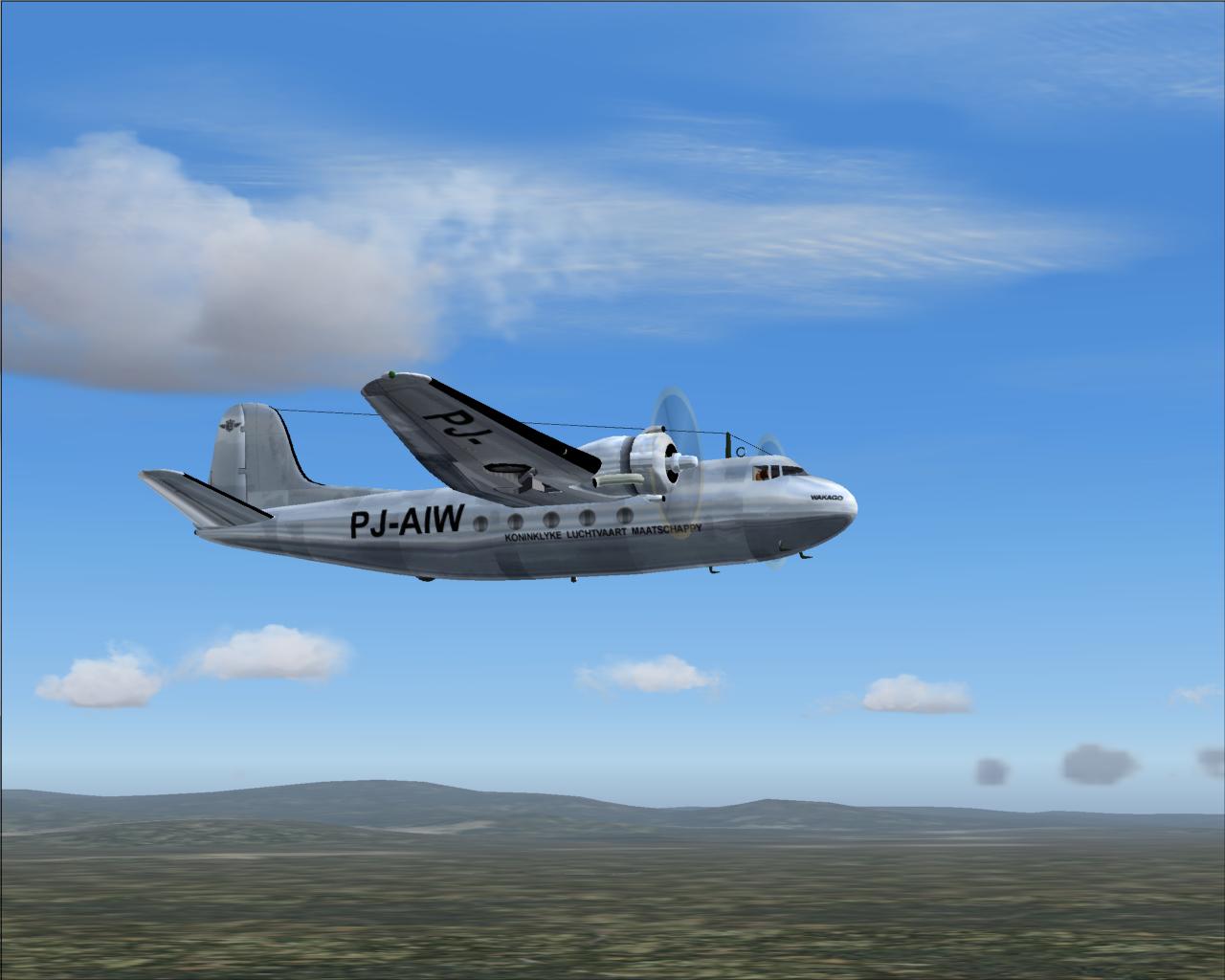 Fs2004 Klm Douglas Dc-5 This Is A Complete Bundle Including Model, Textures And New Flight