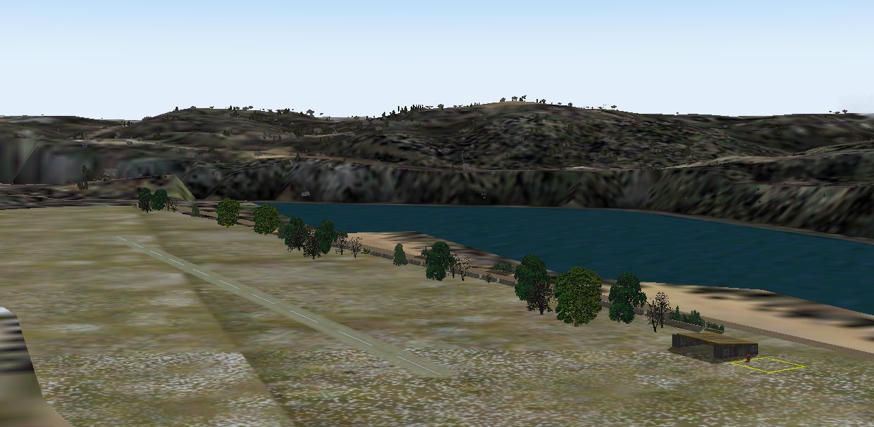For Flight Simulator 2004 Laja Pulp And Paper Mill, With A Ficticius Aerodrome, Village Si
