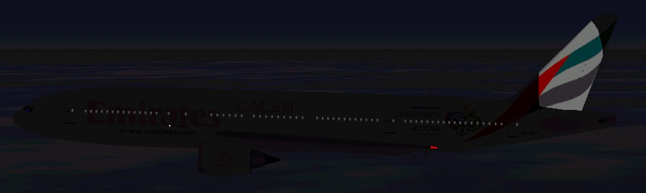 Flightsim Fs2004/Fs98 Emirates Boeing 777-200Er Flightsim Fs2004/Fs98 Emirates Boeing 777-