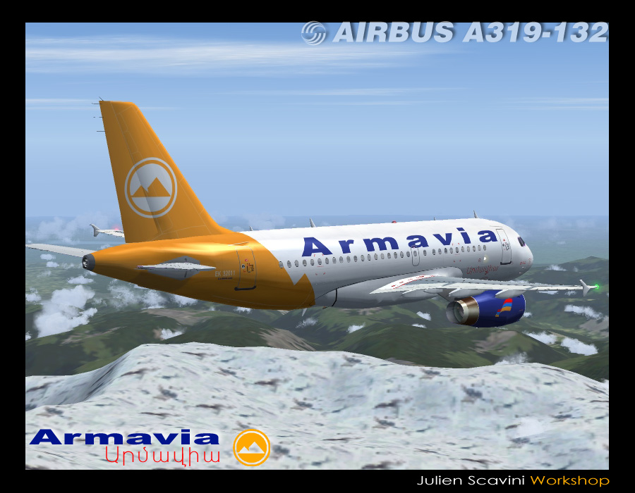 Armavia A319-132 Ifdg Model Panel: Flight Simulator B737-400 Panel Sound: Flight Simulator