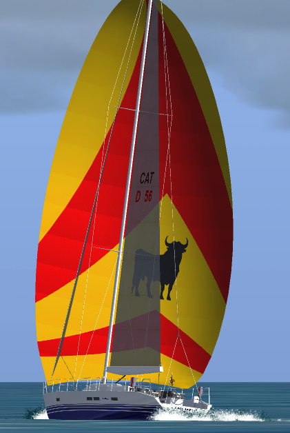 Fs2004 Costa Brava Sailing Yacht.the Model Was Made In Gmax