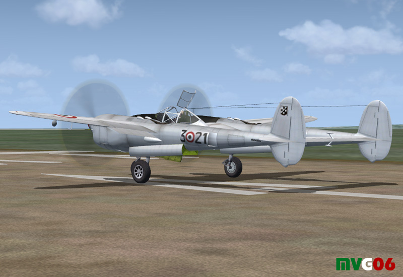 Italian Air Force, Lockeed P-38L - The Lockheed P-38 Lightning Was One Of The Most Promine