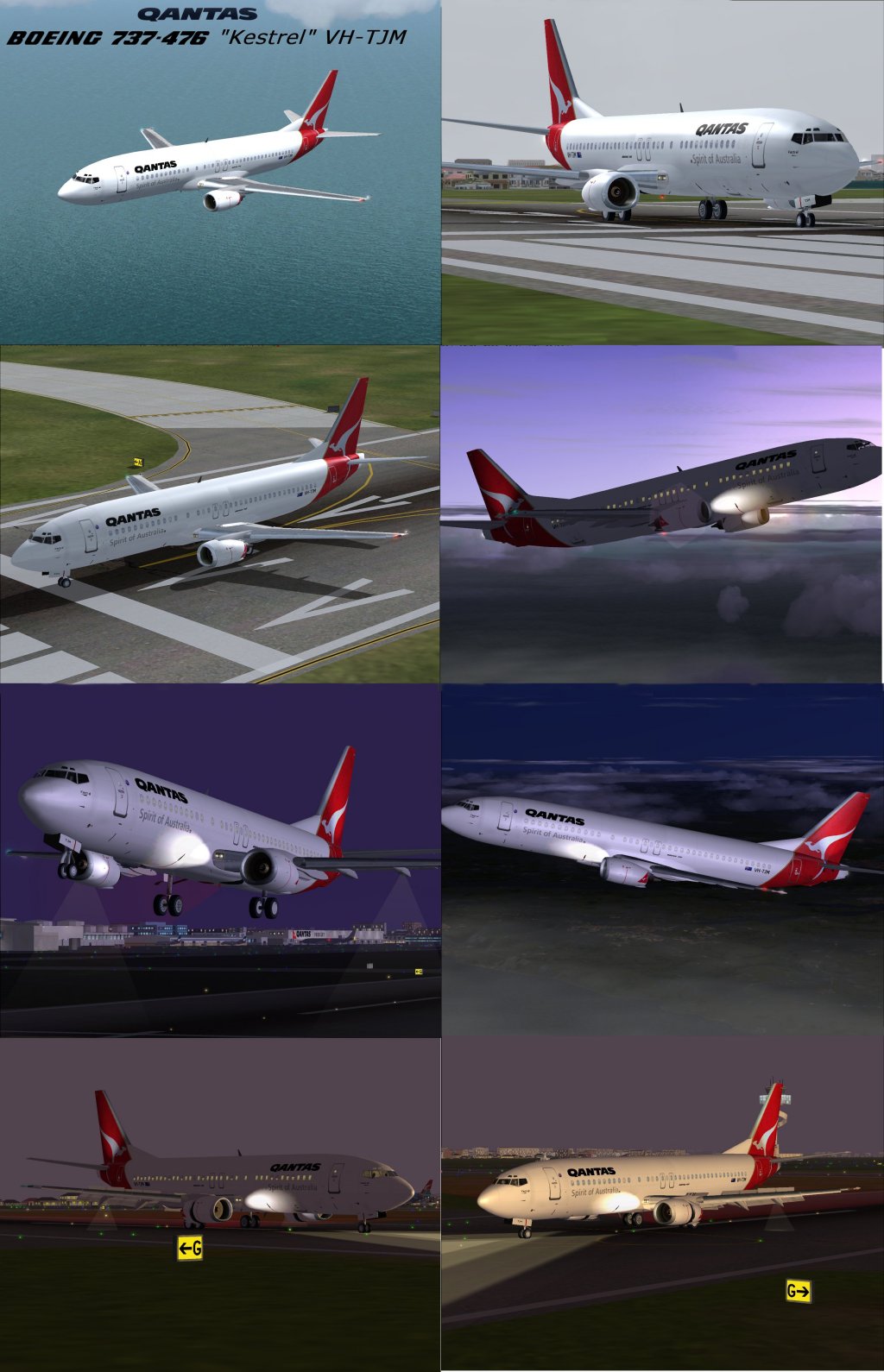Fs2002 Ffx 737-400 Base Pack Includes Blank White Textures To Aid In Repainting