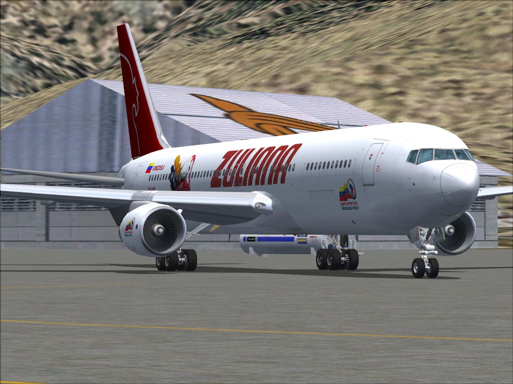 Fs2004 Level D 767-300 Texture Textures Repaint For Zuliana By Mauricio Larez And Javier L