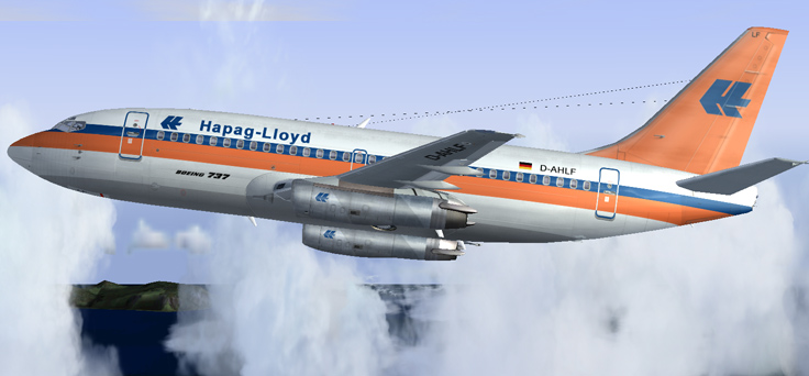 Hapag Lloyd 737-200 This Is Repainted Textures Of Erick Cantus Boeing 737-200 In The Color — 1